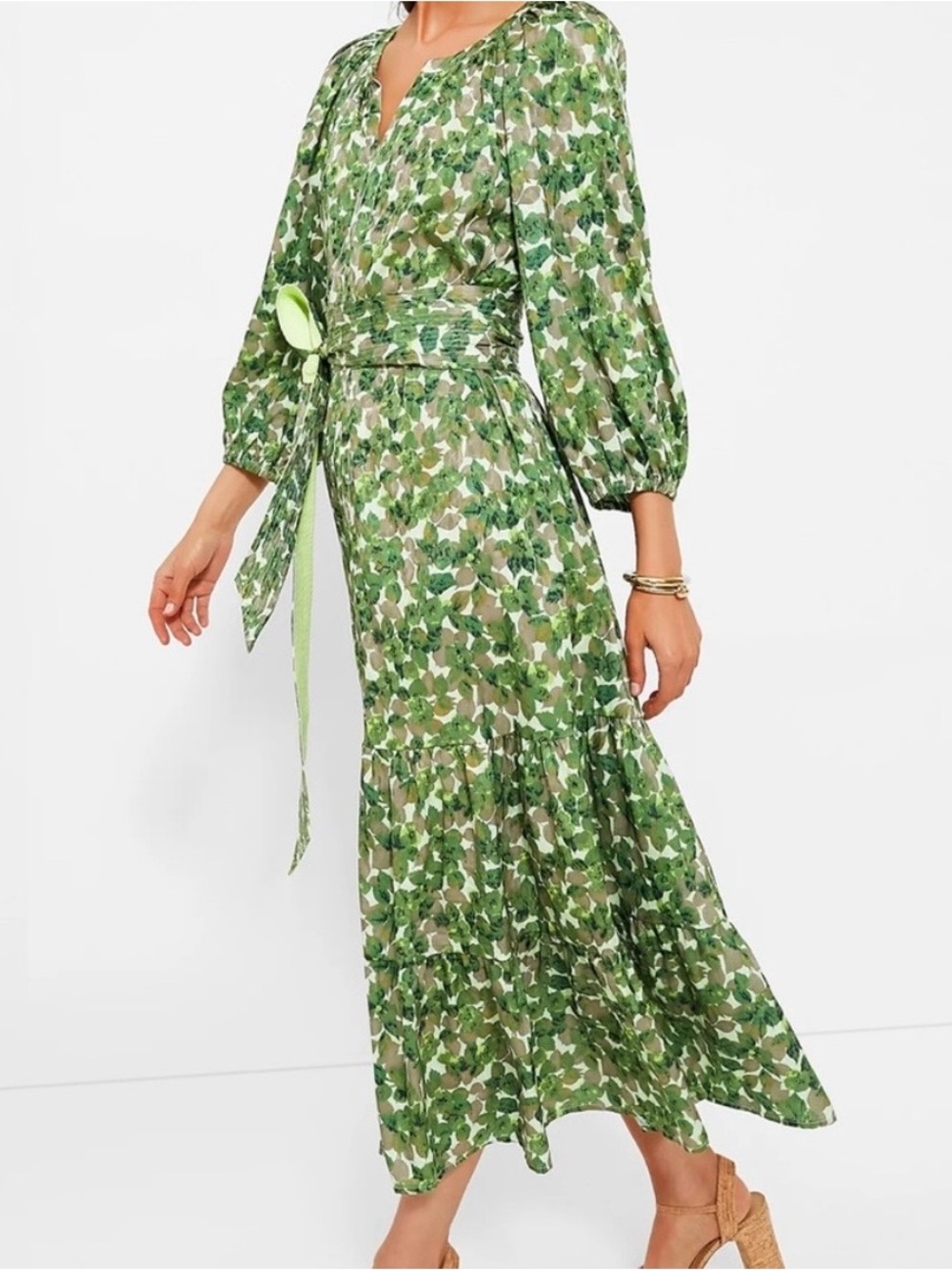Tuckernuck Viridian Grove Lyles Floral Maxi Dress NWT Size M